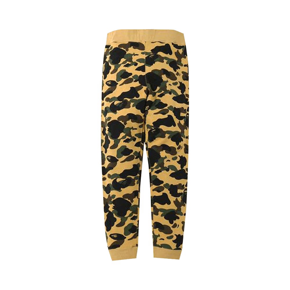 BAPE 1st Camo Slim Sweatpants Yellow