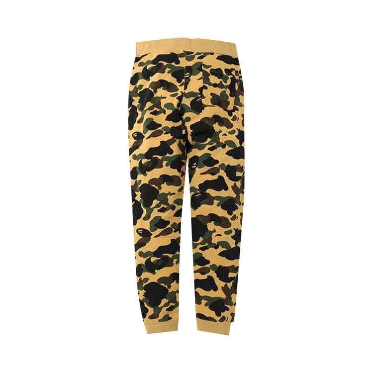 BAPE 1st Camo Slim Sweatpants Yellow