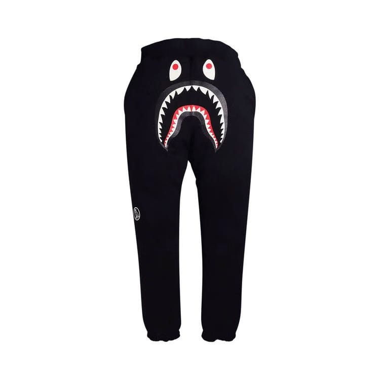 BAPE x OVO Woodland Camo Shark Sweat Pants Black