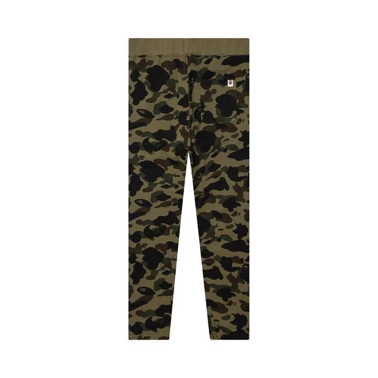 BAPE 1st Camo Wide Fit Sweat Pants Green