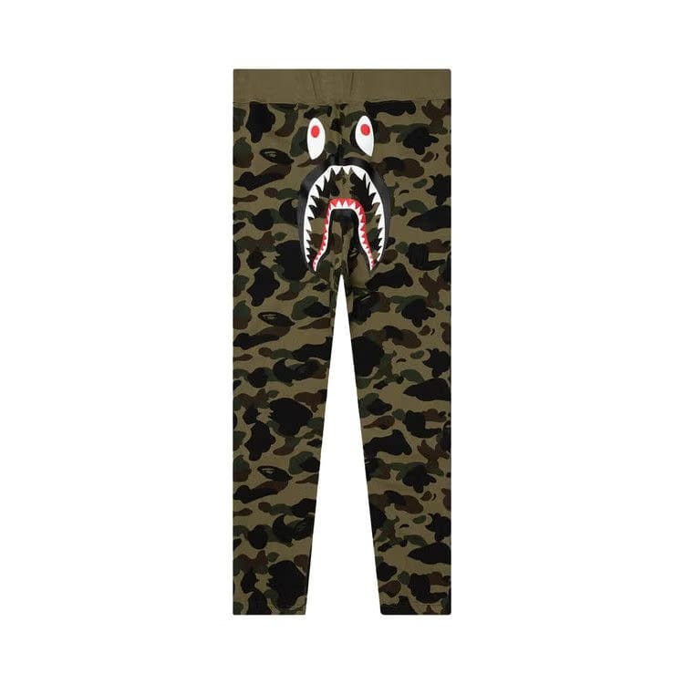 BAPE 1st Camo Wide Fit Sweat Pants Green
