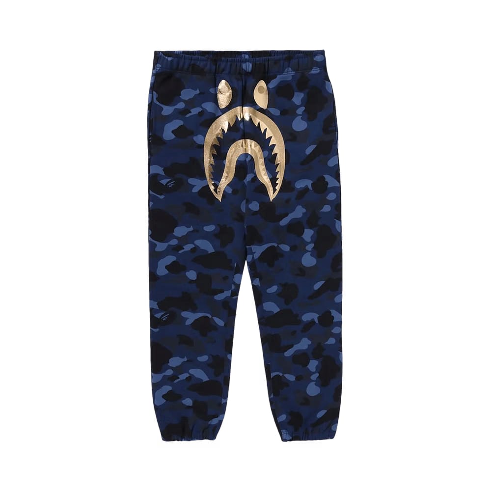 BAPE Color Camo Shark Sweatpants Navy