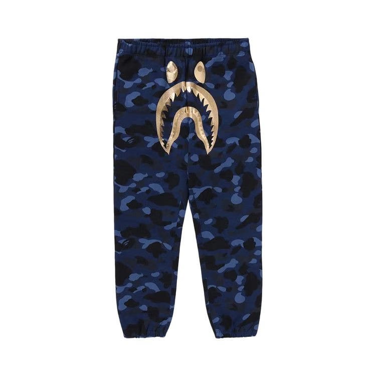 BAPE Color Camo Shark Sweatpants Navy