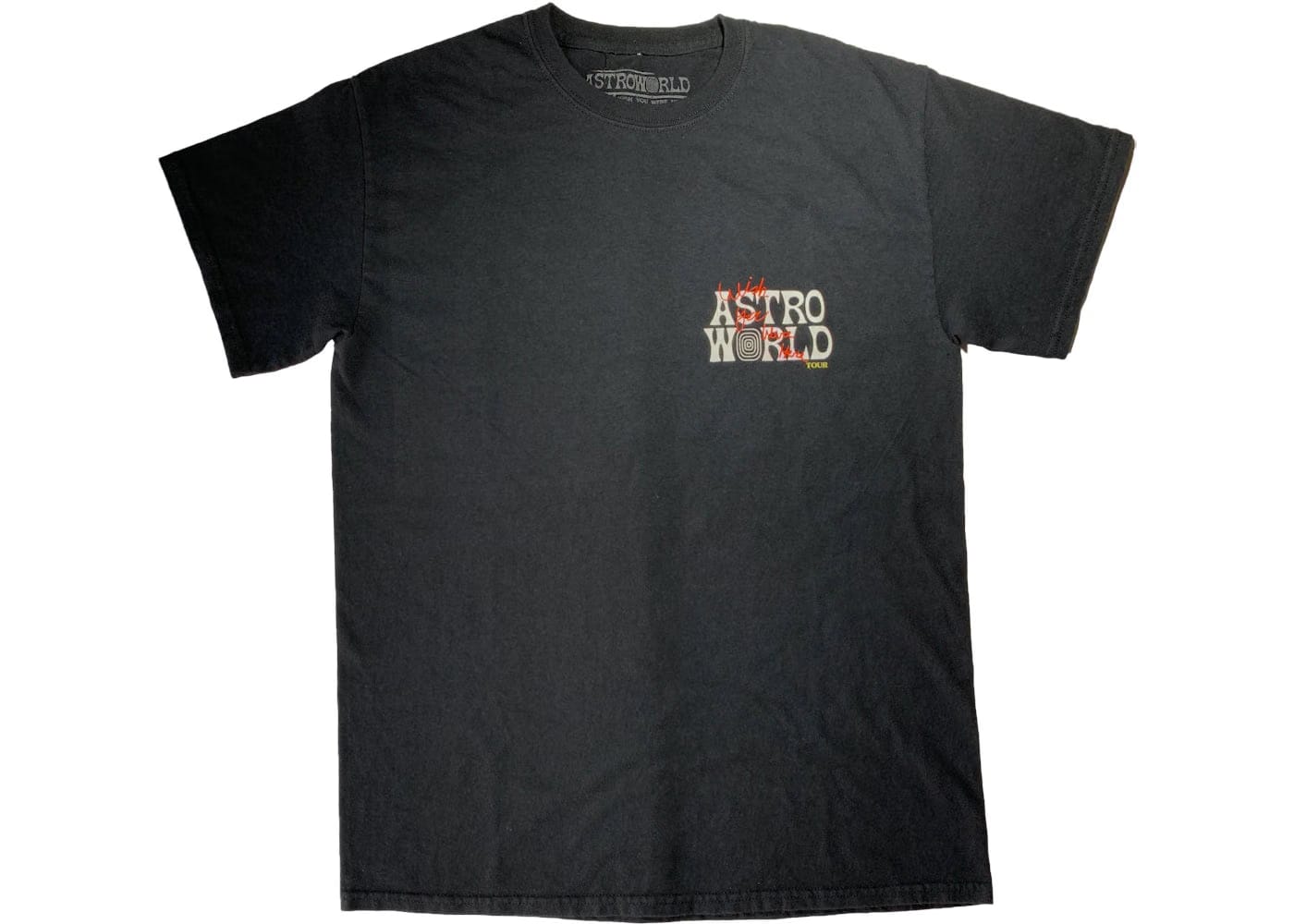 Travis Scott Astroworld Tour Wish You Were Here T-Shirt Black
