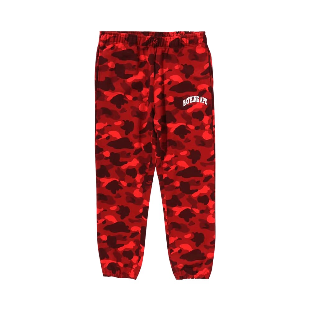 BAPE Color Camo Sweatpants Red