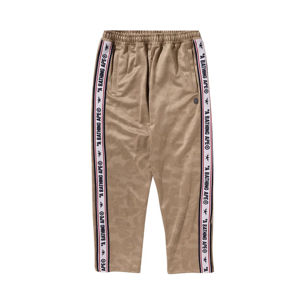 BAPE Solid Camo One Point Relaxed Fit Sweatpants Beige