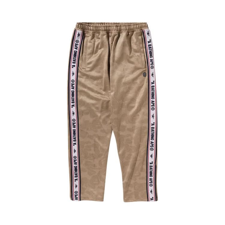 BAPE Solid Camo One Point Relaxed Fit Sweatpants Beige