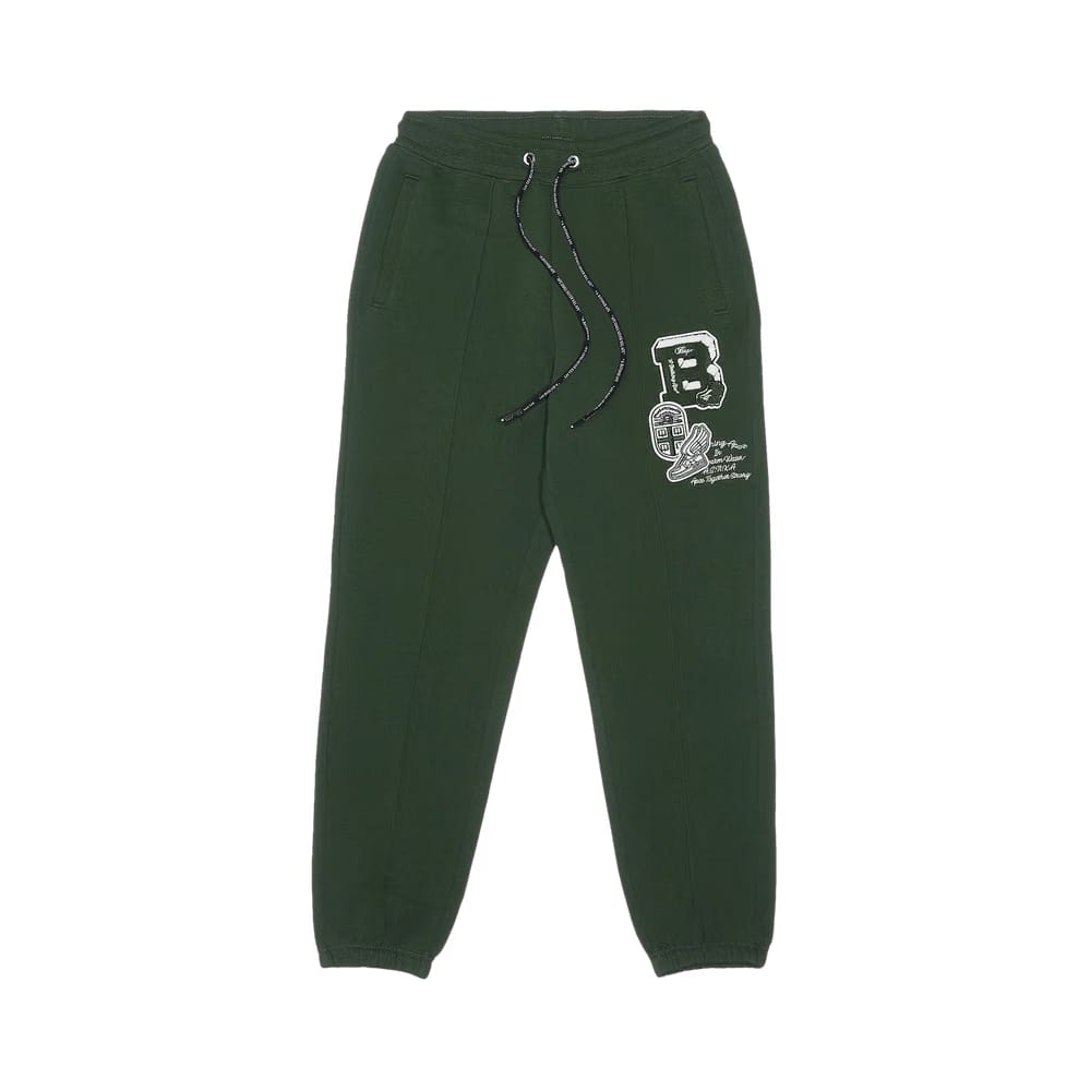 BAPE College Badges Sweatpants Green