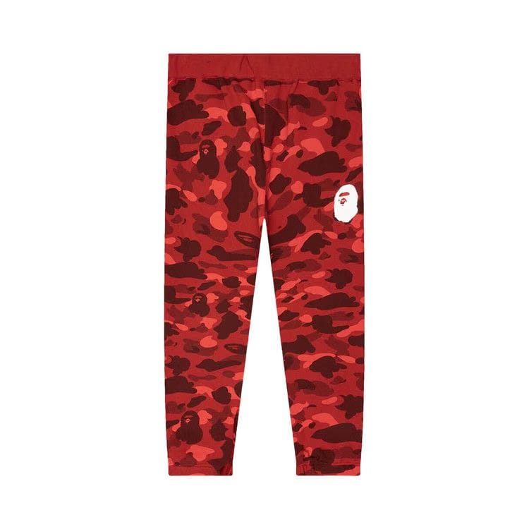 BAPE Color Camo Wide Fit Sweat Pants Red