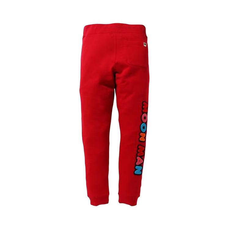BAPE x Kid Cudi Slim Sweat Pants Red