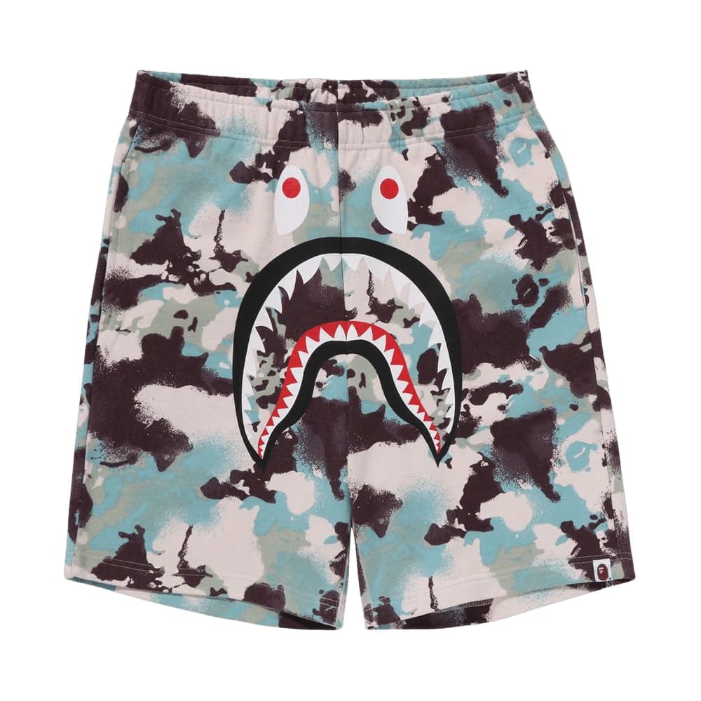 BAPE Map Camo Regular Fit Shark Sweatshorts Multicolor