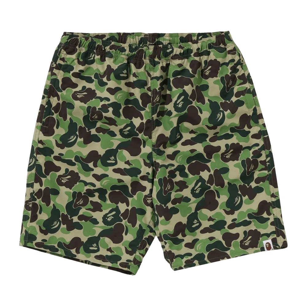 BAPE ABC Camo Beach Shorts Green