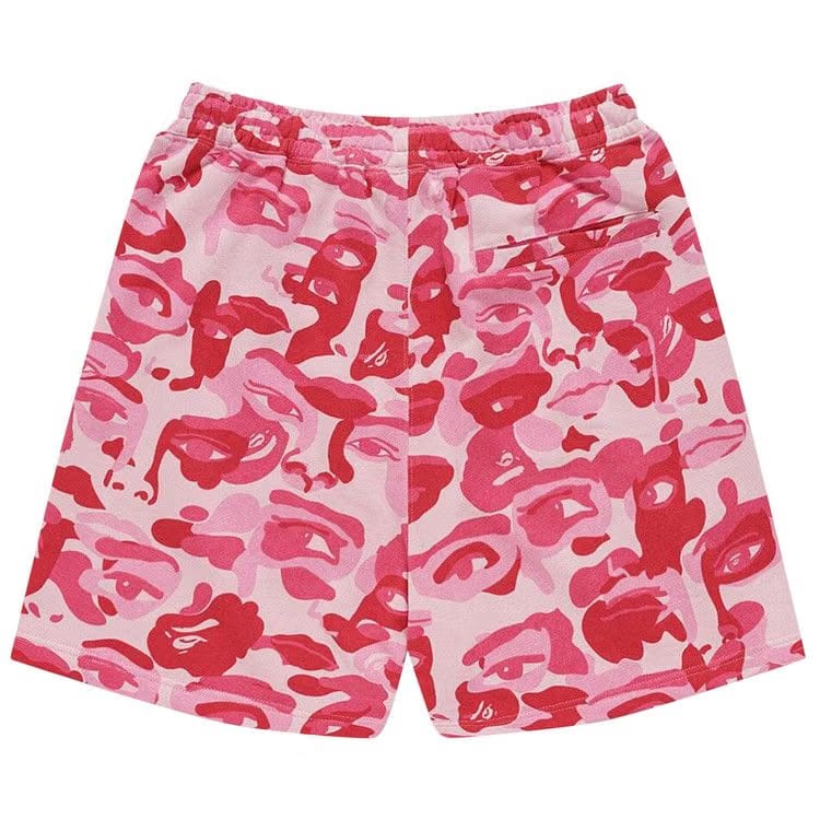 BAPE x KidSuper Camo Sweat Shorts Pink