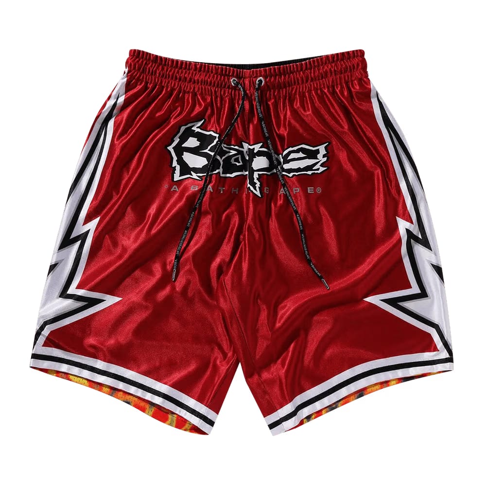 BAPE Reversible Basketball Shorts Red