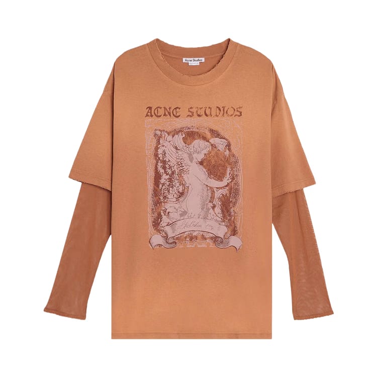 Acne Studios T-Shirt Rust Red