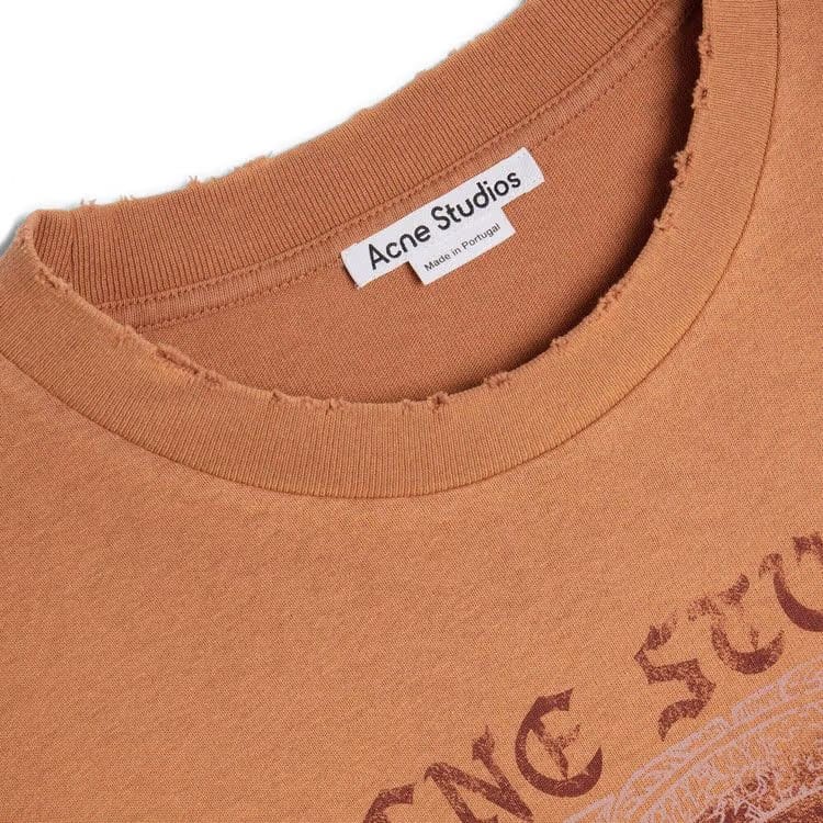 Acne Studios T-Shirt Rust Red