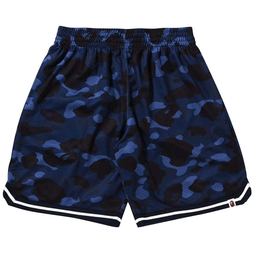 BAPE Color Camo Wide Fit Basketball Shorts Navy