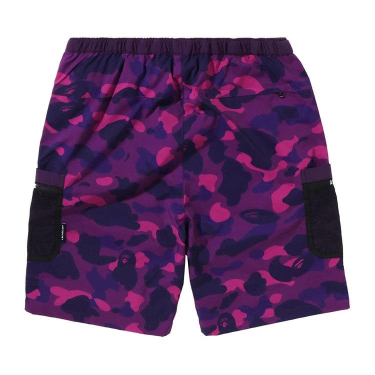 BAPE Color Camo Mesh Pocket Shorts Purple
