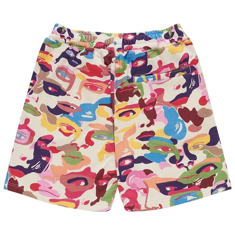 BAPE x KidSuper Camo Sweat Shorts Multicolor