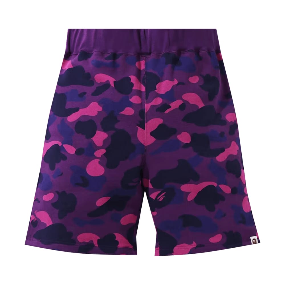BAPE Color Camo Sweat Shorts Purple
