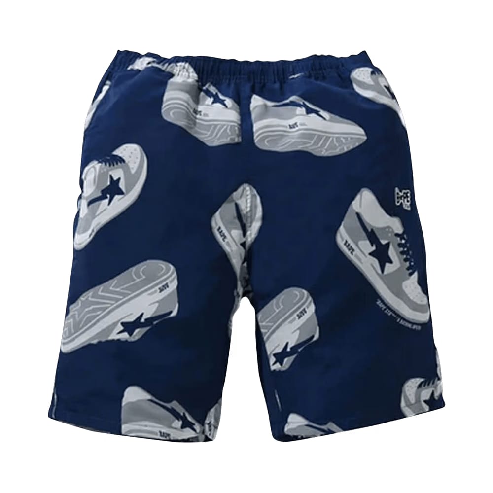 BAPE Random Bape Sta Track Shorts Navy