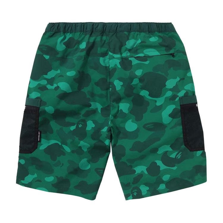 BAPE Color Camo Mesh Pocket Shorts Green