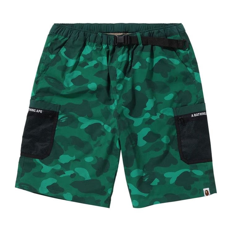 BAPE Color Camo Mesh Pocket Shorts Green