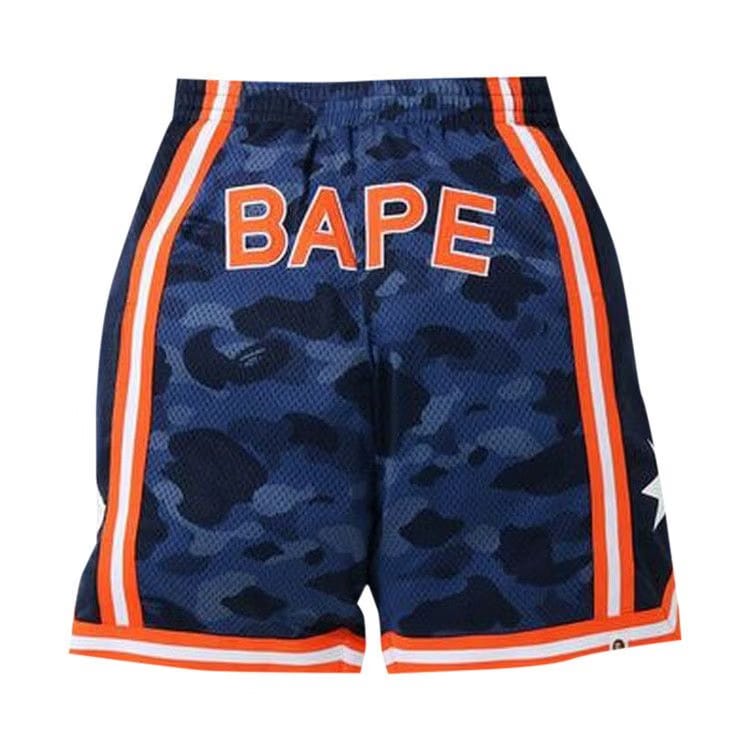 BAPE Color Camo Wide Basketball Shorts Navy