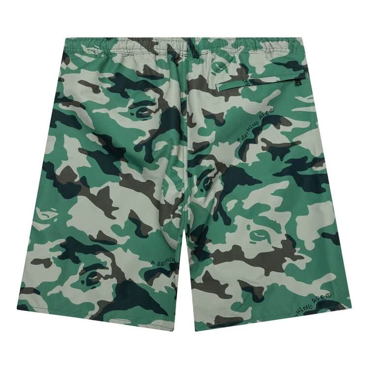 BAPE Woodland Camo Beach Shorts Olive Drab