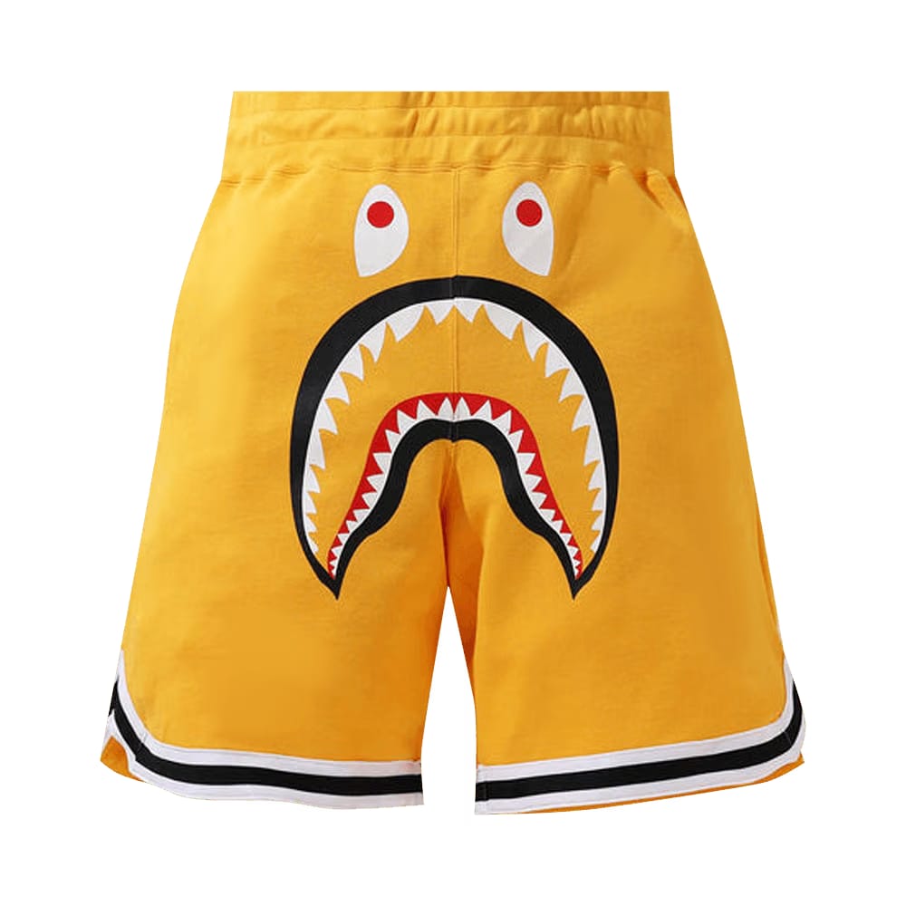 BAPE Shark Basketball Sweat Shorts Yellow