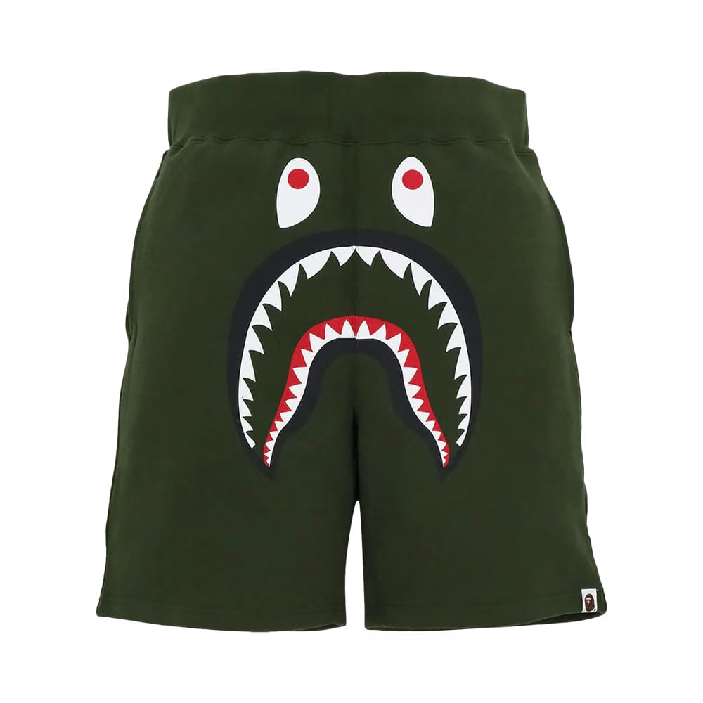 BAPE Shark Sweat Shorts Olivedrab