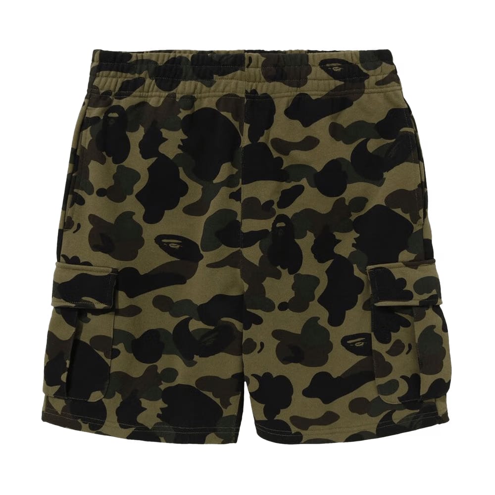 BAPE 1st Camo 6 Pocket Sweatshorts Green