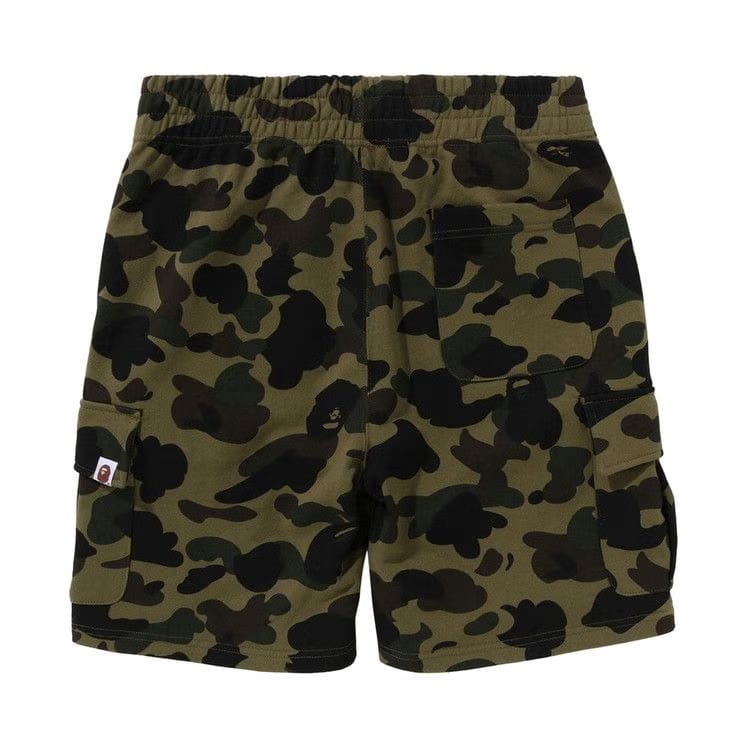 BAPE 1st Camo 6 Pocket Sweatshorts Green