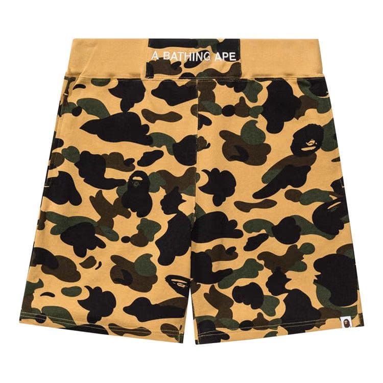 BAPE 1st Camo Sweatshorts Yellow