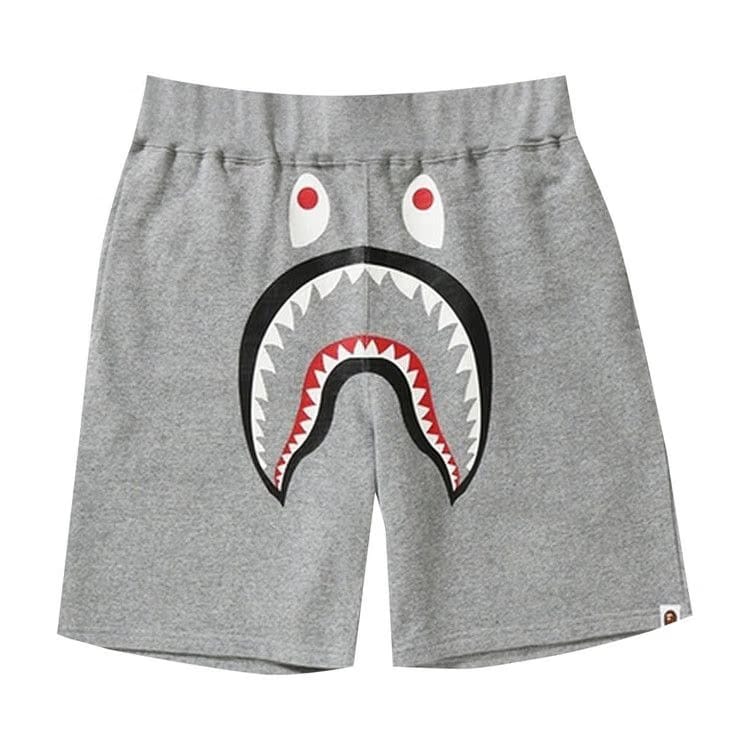 BAPE Shark Sweatshorts Grey