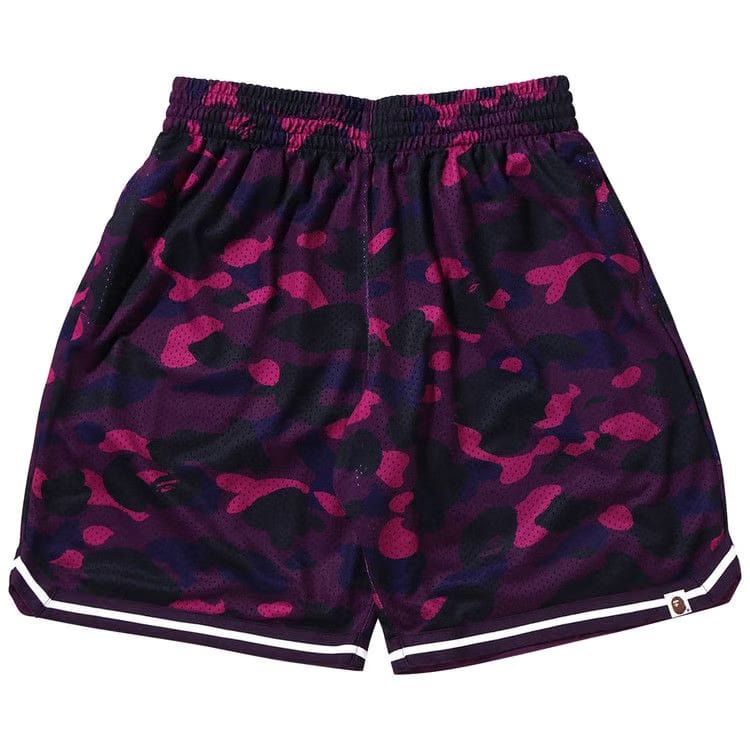 BAPE Color Camo Wide Fit Basketball Shorts Purple