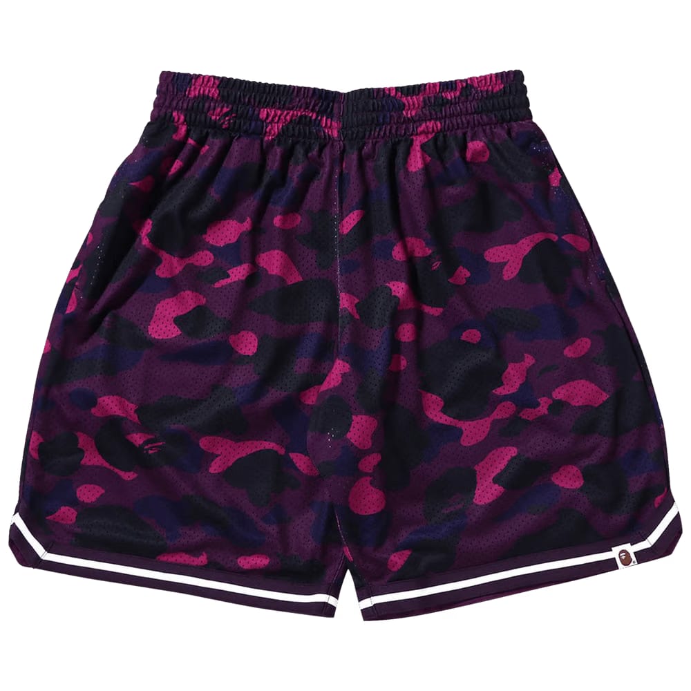 BAPE Color Camo Wide Fit Basketball Shorts Purple