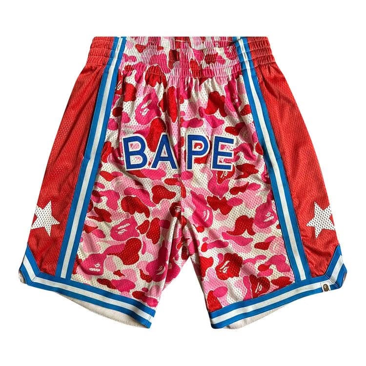 BAPE Basketball Shorts Pink