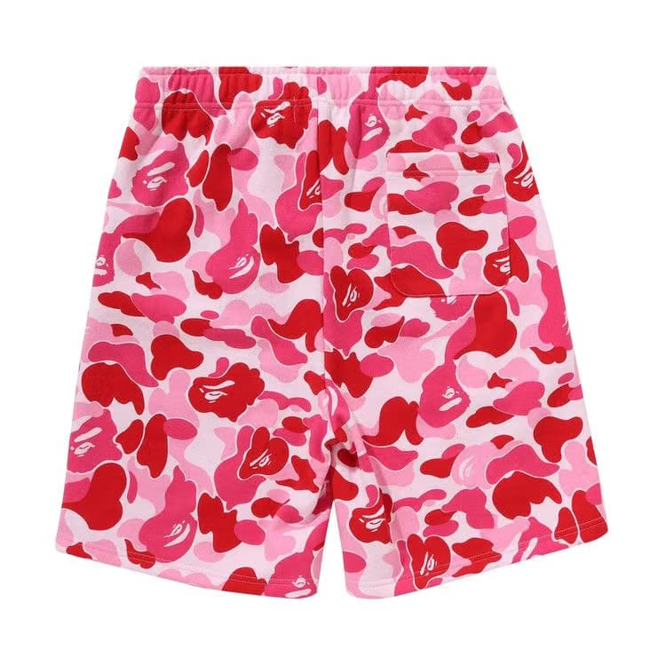 BAPE ABC Camo Shark Sweatshorts Pink