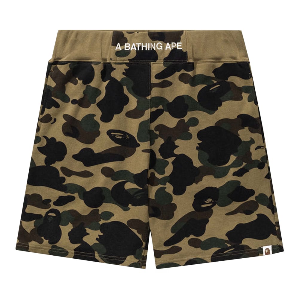 BAPE 1st Camo Sweatshorts Green