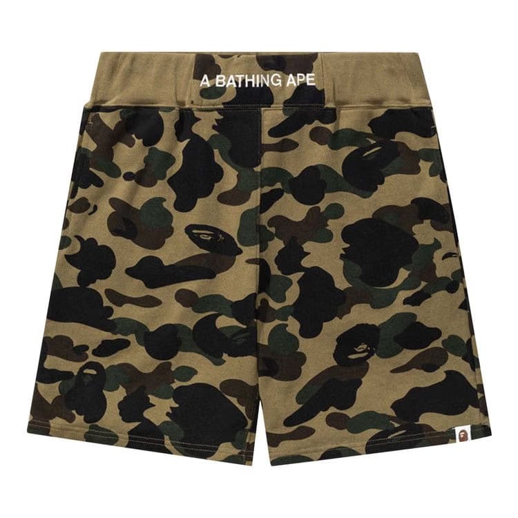 BAPE 1st Camo Sweatshorts Green