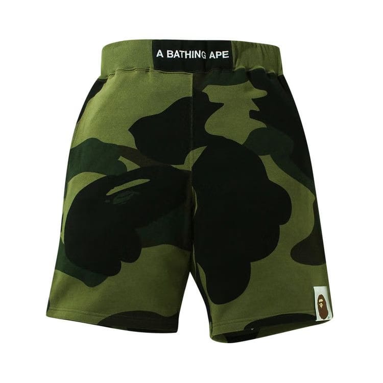 BAPE Giant 1st Camo Wide Fit Sweat Shorts Green