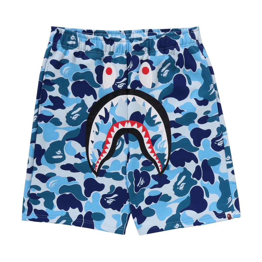 BAPE ABC Camo Shark Sweatshorts Blue