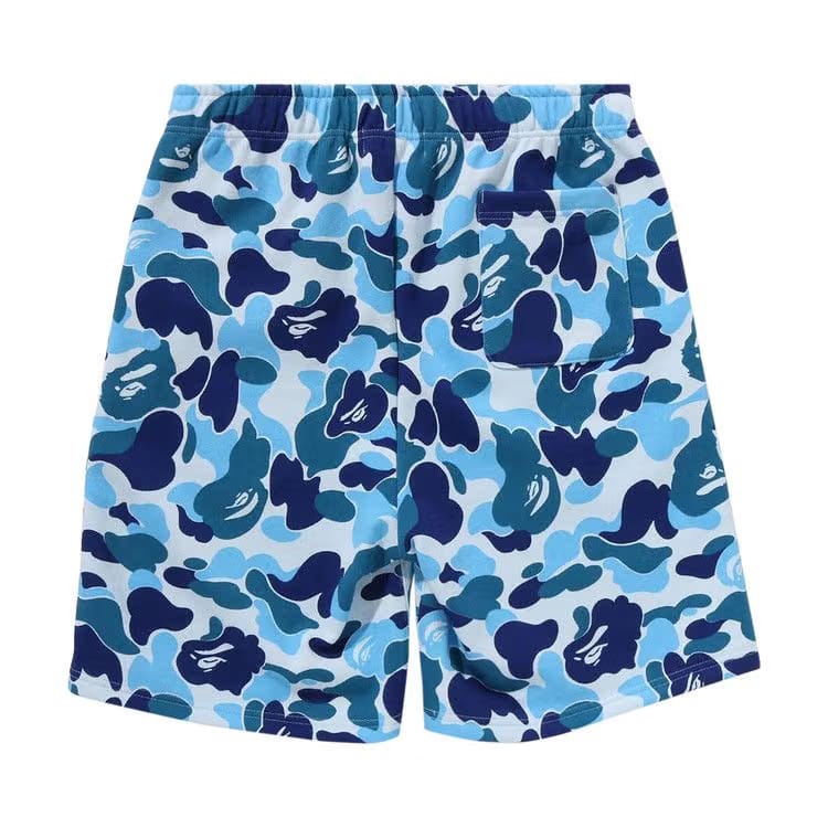 BAPE ABC Camo Shark Sweatshorts Blue