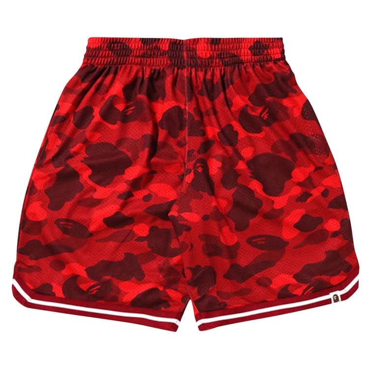 BAPE Color Camo Wide Fit Basketball Shorts Red