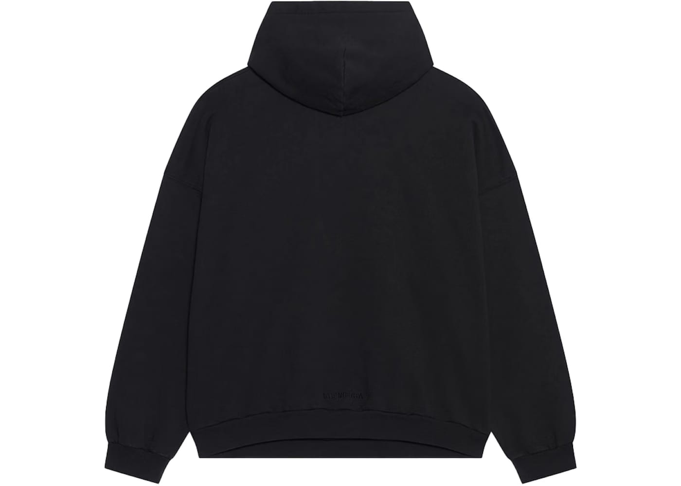 Balenciaga Wide Fit Hoodie Black