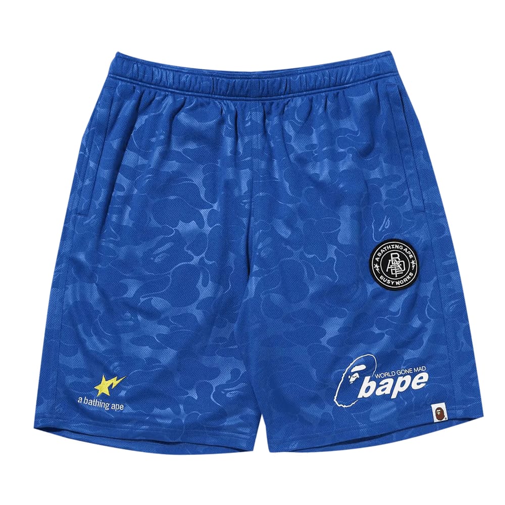 BAPE Soccer Game Shorts Blue