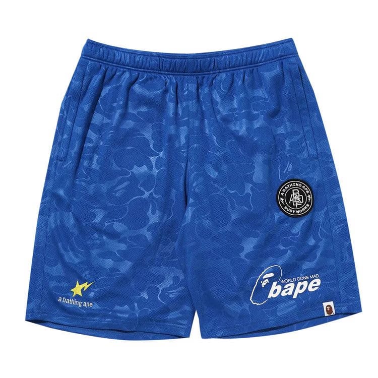 BAPE Soccer Game Shorts Blue