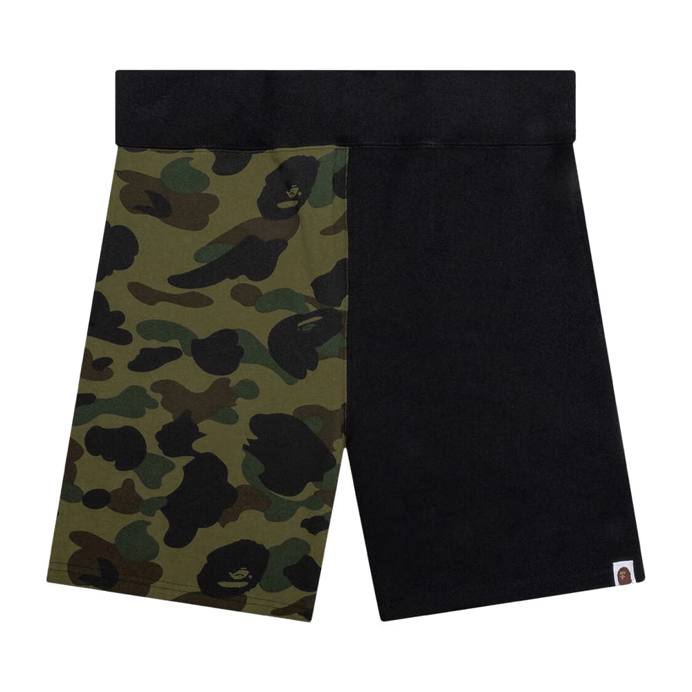 BAPE 1st Camo Back Shark Sweatshorts Green