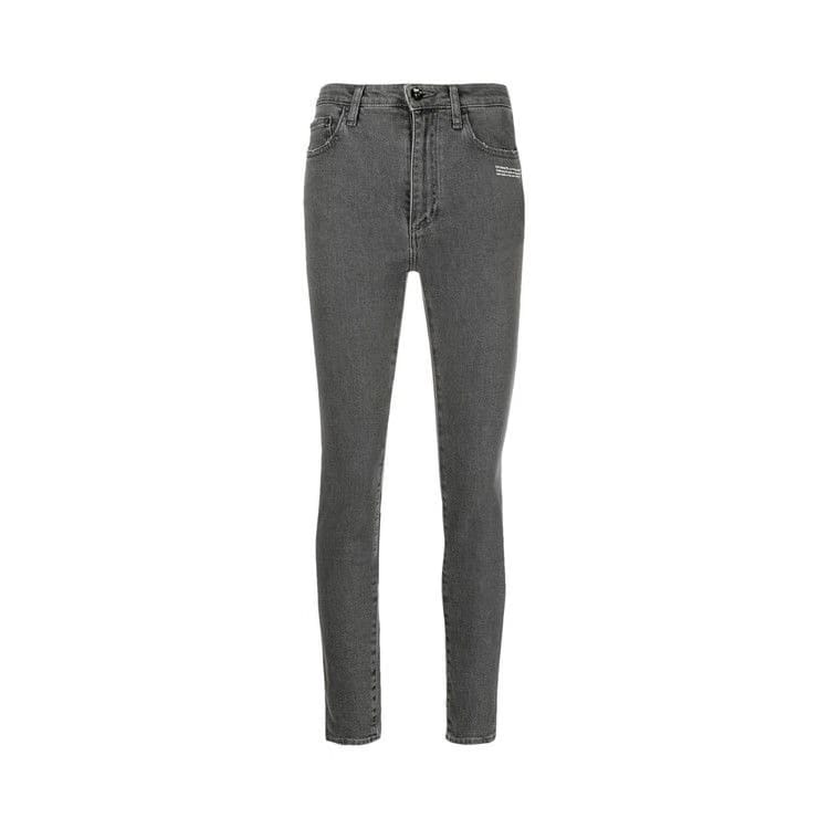 Off-White Corporate Skinny Jeans Grey White